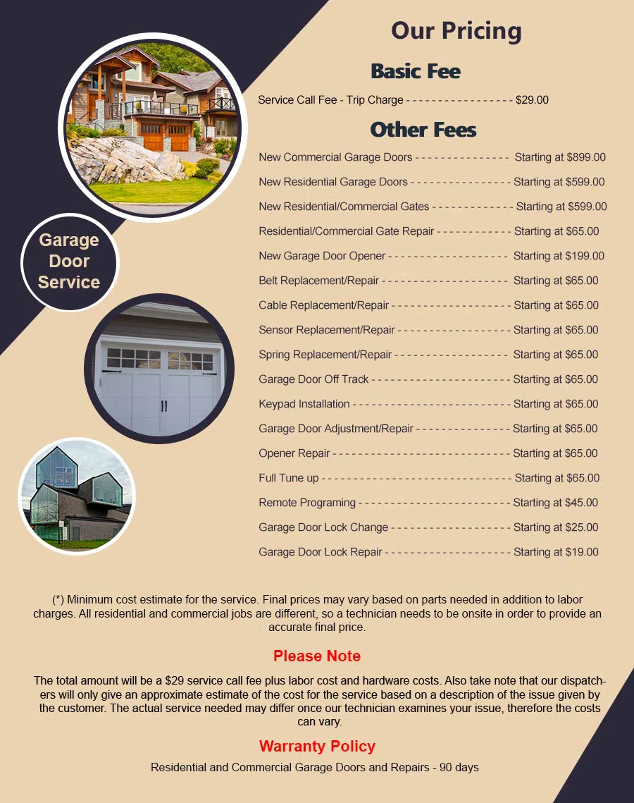 Garage Door Mobile Service Sunny Isles Beach, FL 786-380-4616